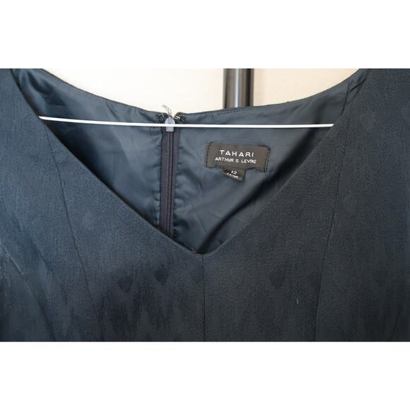 Tahari ASL Mini Dress - Size 12 - Blue - Good Used Condition (GUC) - Picture 3 of 8